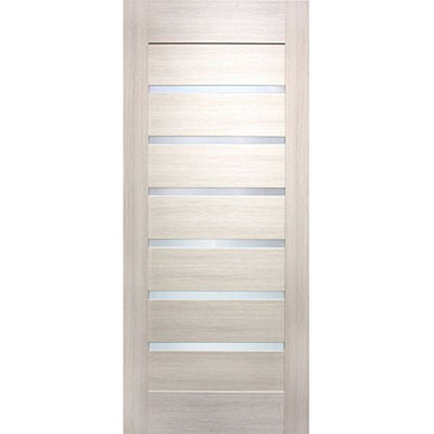 Дверь межкомнатная Лагуна ПО 70 см дуб беленый со стеклом