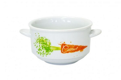 Бульйонниця з ручками Carrot 400 мл 21-279-092 Keramia
