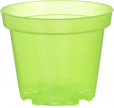 Горщик пластиковий Орхідея салатовий круглий 2,9л (948724) салатовий