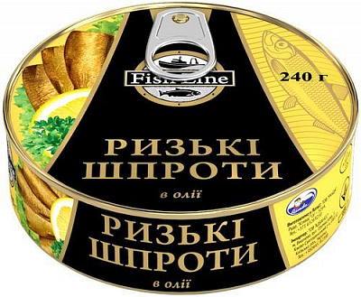 Шпроти в олії Fish Line Ризькі 160 г