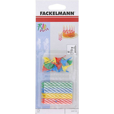 Свічки для торта 8 см 24 шт.(52507)