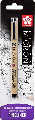 Линер Sakura PIGMA Micron (0.5) 0,45 мм черный BLXSDK1B 