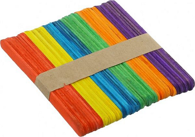 Палочки декоративные деревянные разноцветные 1 комплектов 60 шт. Річ-Ленд