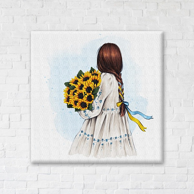 Постер Цветы Украины ©Alla Berezovska 50x60 см Brushme 