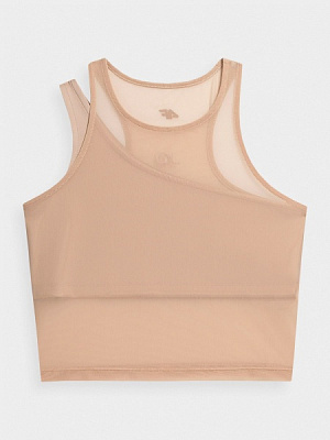 Майка 4F TSHIRT F144 4FSS22TTSHF144-82S р.XS бежевий