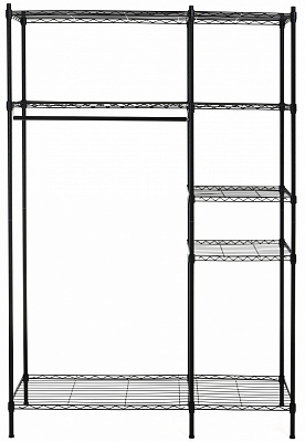 Стойка LUNA HOME DGCJ-B1438 гардеробная на 5 полок черный