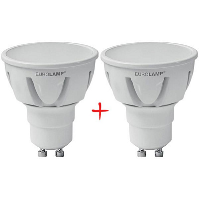 Лампа LED Eurolamp Sky MR16 6 Вт GU10 4100K холодне світло 2 шт