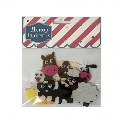 Набор декоративный из фетра Домашние зверята № 5 