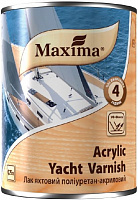 Лак высококачественный яхтный Maxima мат бесцветный 0,75 л