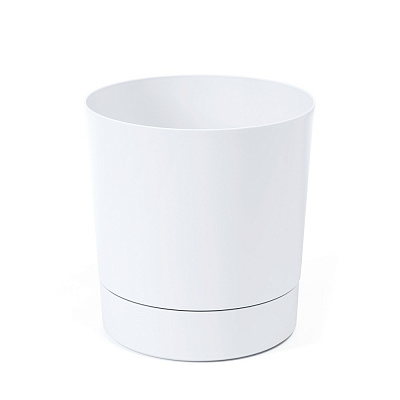 Вазон пластиковий пластик AURA круглий білий 13 л Lamela (9051267)