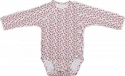 Боді Фламінго ясельний р.56 молочний/із принтом 631-117