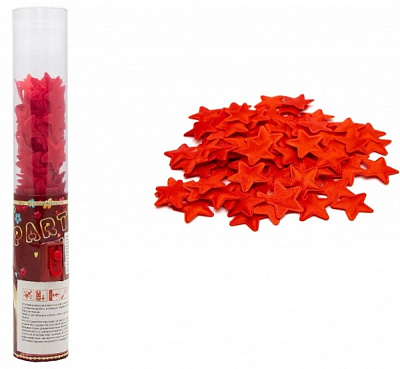 Хлопушка конфети - звездочки 25 см 400638 