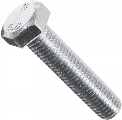 Болт метрический DIN 933 12x55 мм 2 кг клас прочности 5,8 Expert Fix