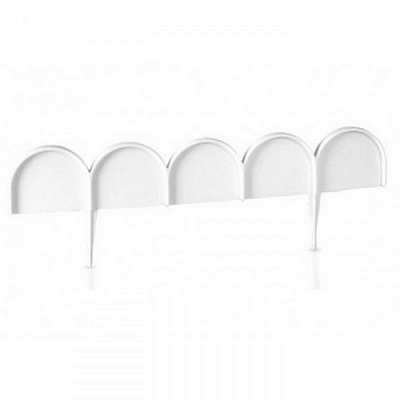 Забор декоративный Prosperplast Garden Line 10000х15х90 мм белый