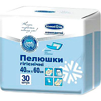 Пелюшки Білосніжка компактні 40х60 см 30 шт.