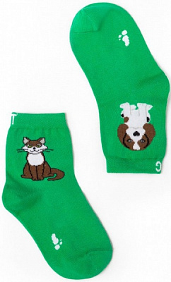 Носки детские для девочекдля мальчиков NOZI NZ N0011 р.18–20 зеленый 