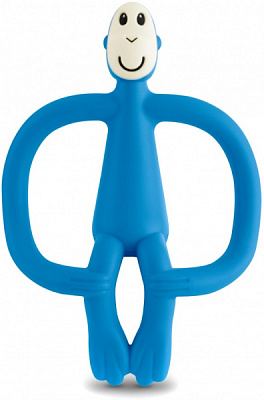 Прорезыватель Matchstick Monkey Обезьянка синяя 10,5 см (MM-T-002)