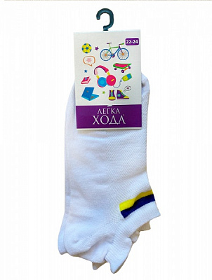 Носки детские унисекс Легка хода р.22–24 бело-желтый 