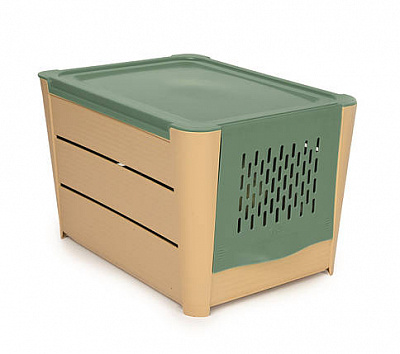 Контейнер для хранения овощей бежевый/зеленый Snips