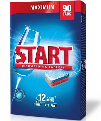 Таблетки для ПММ START Maximum 12 Actions in One 90 шт.