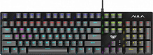 Клавиатура игровая Aula S2022 (6948391240527) Mechanical keycap KRGD blue EN/UA black 