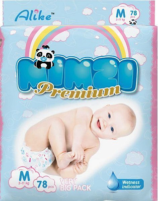 Підгузки Mimzi M 5-11 кг 78 шт.