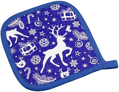 Прихватка 20x20 см синий Homeline 