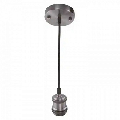 Светильник подвесной HOROZ ELECTRIC Tesla 1x60 Вт E27 хром 021-003-0001-040 