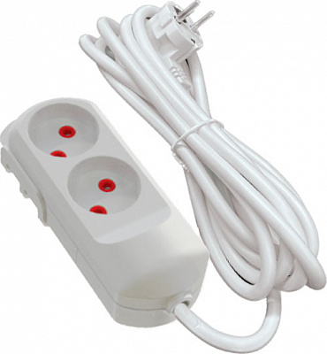 Удлинитель Neomax без заземления 2 гн. белый 5 м 
