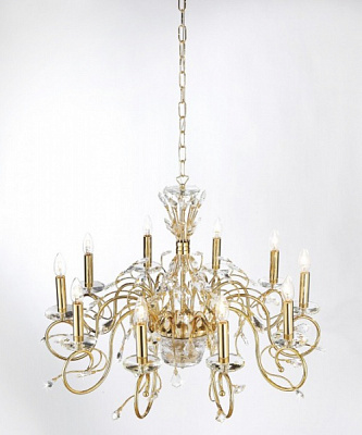 Люстра підвісна Spazio Luce Petra 8x40 Вт E14 золото