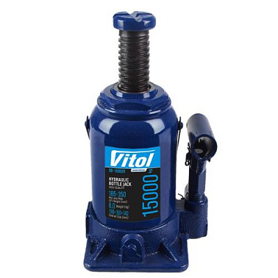 Домкрат гідравлічний Vitol телескопічний 185-350 мм 15 т