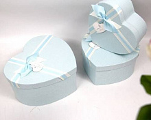 Коробка подарочная UFO Сердце 5039-011 20х23х11 см Blue