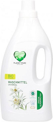 Гель для машинного та ручного прання PLANET PURE рідкий засіб, гіпоалергенній 1,55 л 1 кг