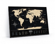 Скретч-карта Travel Map Black World (англ.) 1DEA.me 