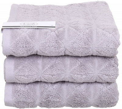 Полотенце махровое Vente 50x90 см серый Karna 