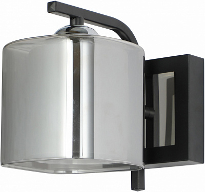 Світильник настінний Sensio Hercules 40 Вт E27 чорний/димчастий ALG-07552/1W