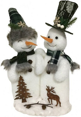 Декорація новорічна Пара сніговиків 36 см EPI-F418A707-19