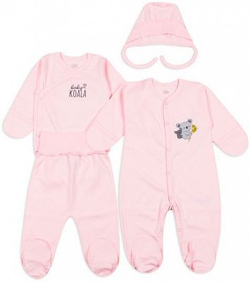 Комплект для новонароджених Фламінго ясельний рожевий р.50 698-212