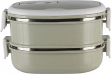 Термос для їжі оливковий lunch box 1600 мл Flamberg Smart Kitchen
