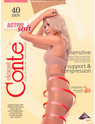 Колготки Conte Elegant ACTIVE SOFT 40 den Mocca 2 коричневий