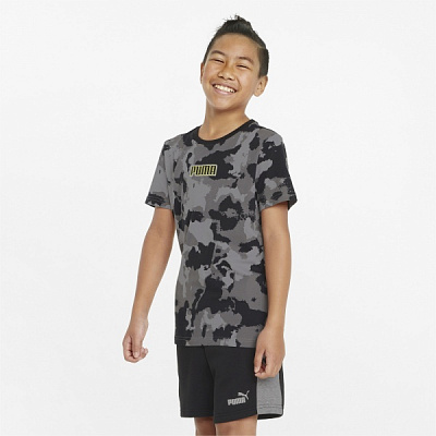 Футболка Puma Alpha AOP Tee 84728301 р.128 камуфляж