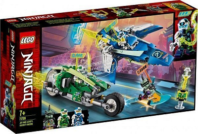 Конструктор LEGO Ninjago Швидкісні рейсери Джея і Ллойда 71709