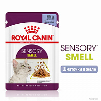 Корм для взрослых кошек стимулирующий обонятельные рецепторы Royal Canin Sensory Smell в желе 85 г