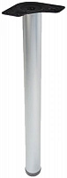Меблева ніжка DC АВ d60x820 мм матовий нікель з верхнім сталевим кріпленням 
