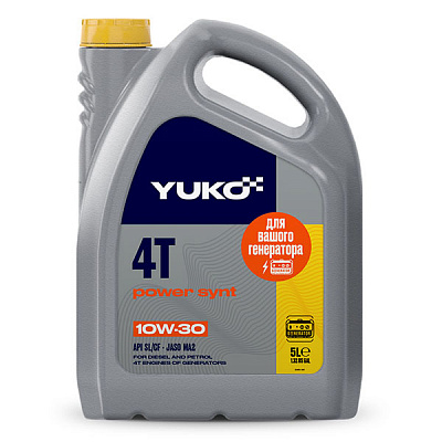Моторное масло Yuko POWER SYNT 4T 10W-30 5 л