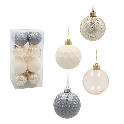 Набір ялинкових куль Chomik GIF0004 d 60 мм 6 см 16 шт./уп.