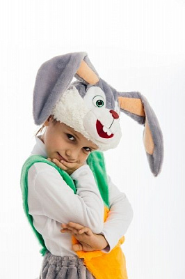 Костюм карнавальный КАРНАВАЛІЯ Кролик 4-7 лет р.122 серый 