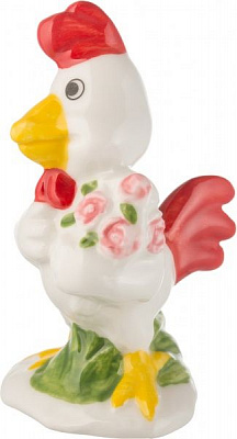Фигурка Петух с букетом