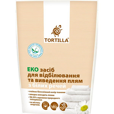 Отбеливатель TORTILLA Эко для белого белья 200 мл
