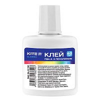 Клей ПВА з пензликом 40 мл Classic K-134 KITE